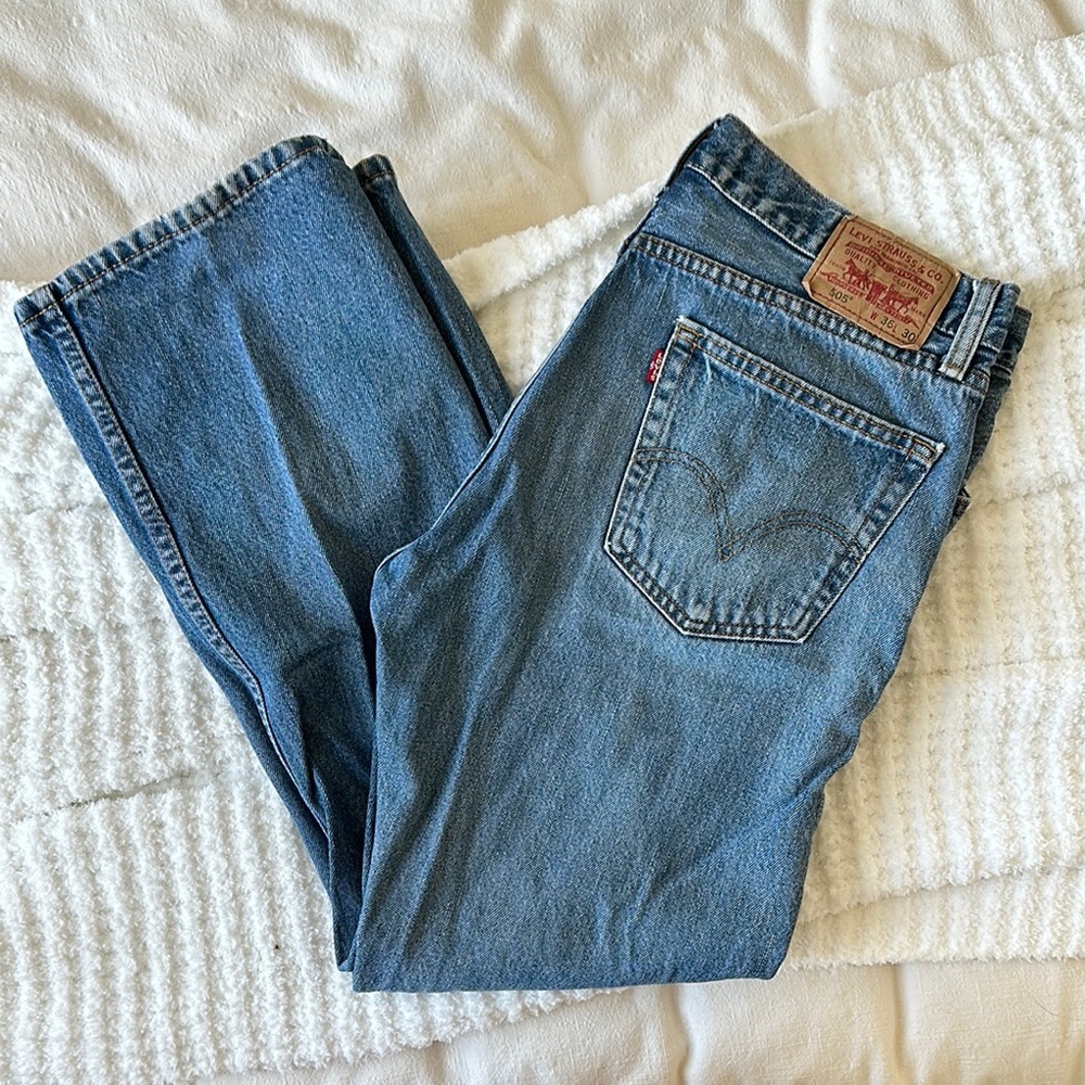 levi 505 straight leg jeans